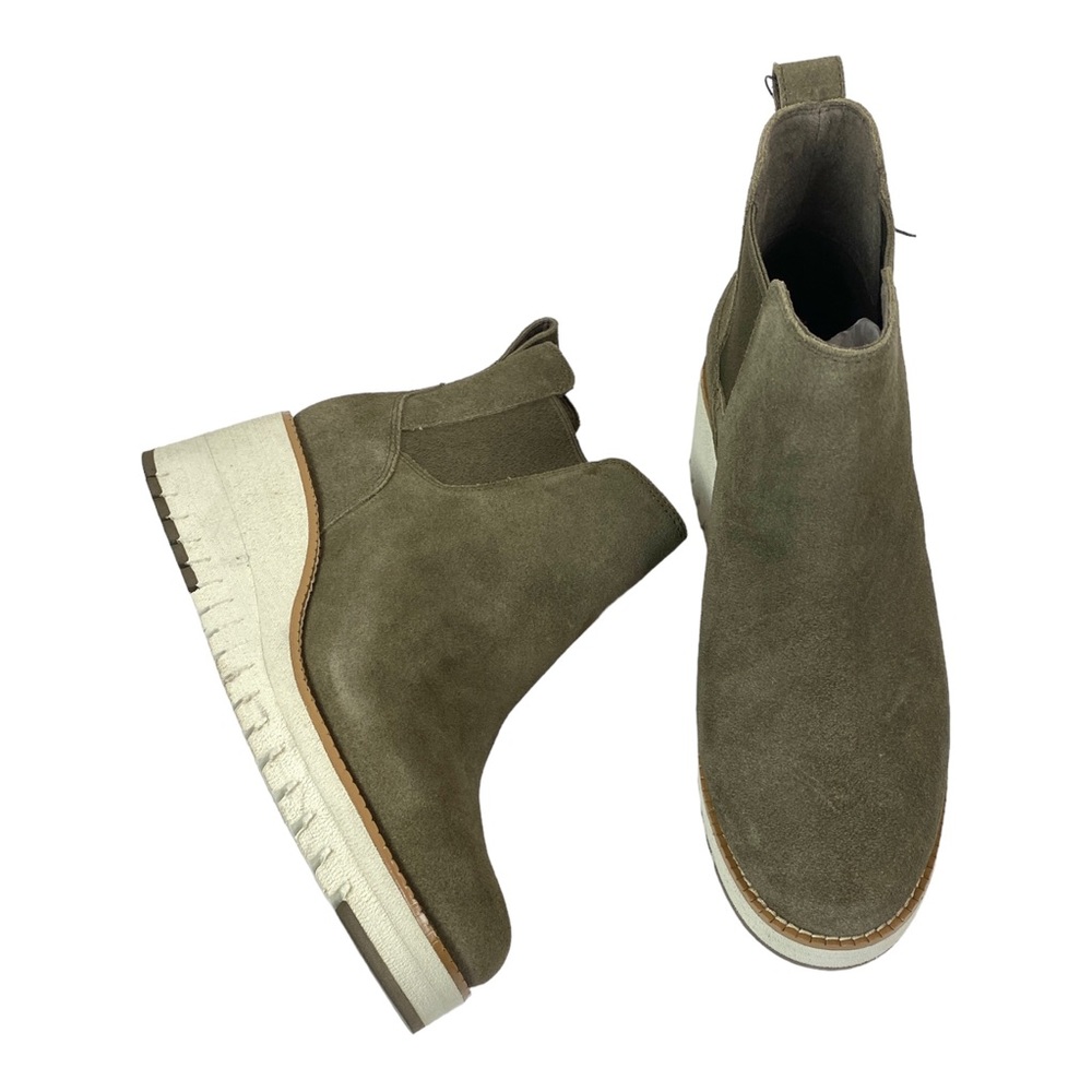 NEW Cole Haan Zerogrand City Wedge Boot Gray 6.5
